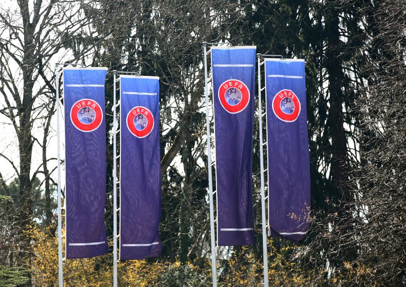 &copy; Reuters. Sede da Uefa, em Nyon, Suíça
17/03/2020
REUTERS/Denis Balibouse