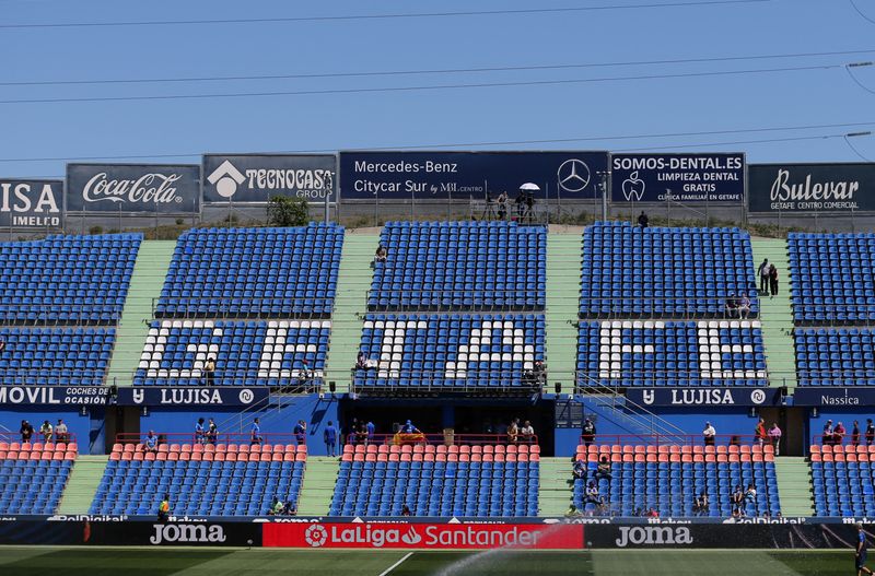 &copy; Reuters. Estádio do Getafe, que será rebatizado como Coliseu
16/04/2023
REUTERS/Isabel Infantes