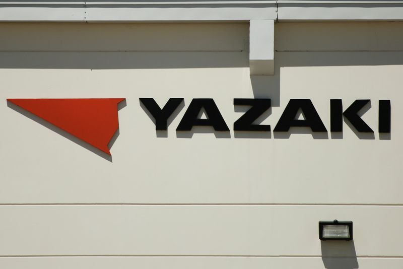 &copy; Reuters. FILE PHOTO: The logo of the U.S. automotive products supplier Yazaki, part of Japan-based Yazaki Group, is pictured after announcing layoffs among its Mexico workforce, amid the coronavirus disease (COVID-19) outbreak, in Ciudad Juarez, Mexico May 7, 2020