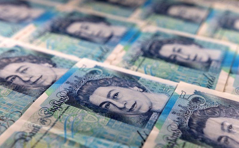 &copy; Reuters. FILE PHOTO:Pound banknotes are seen in this illustration taken March 1, 2022. REUTERS/Dado Ruvic/Illustration/File Photo