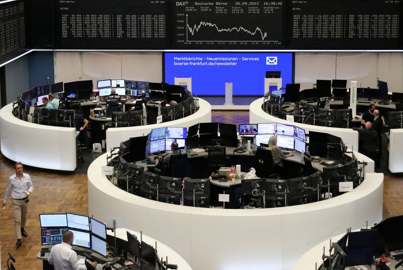 &copy; Reuters. Bolsa de Frankfurt, Alemanha. 
26/09/2023
REUTERS/Staff