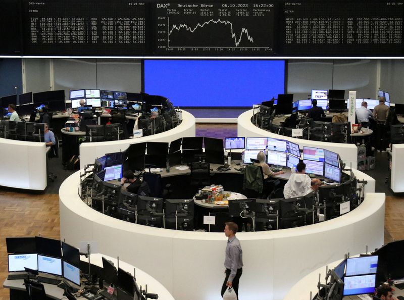 &copy; Reuters. Bolsa de Frankfurt, na Alemanha
06/10/2023
REUTERS/Equipe