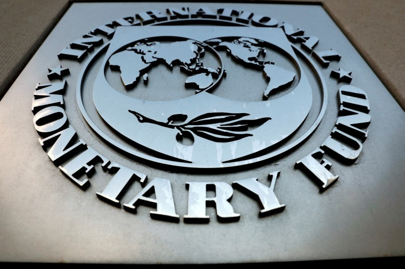 &copy; Reuters. Logo do FMI em Washington, EUA
4/9/2018 REUTERS/Yuri Gripas/Arquivo
