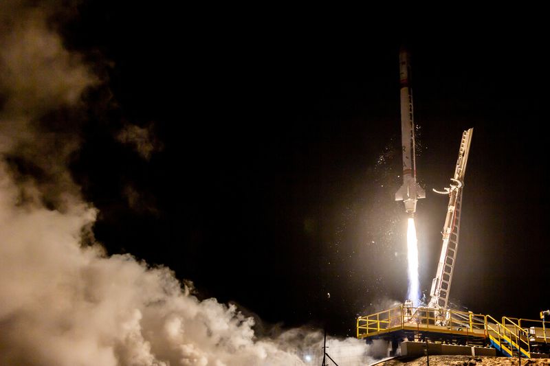 &copy; Reuters. La startup espagnole PLD Space lance sa première fusée suborbitale réutilisable "Miura 1" à Huelva. /Photo prise le 7 octobre 2023/REUTERS/PLD Space