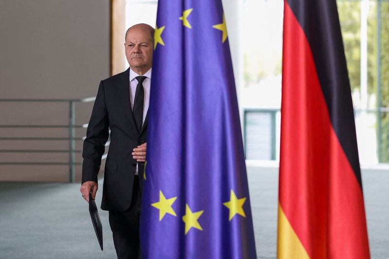 &copy; Reuters. Le chancelier allemand Olaf Scholz à Berlin, en Allemagne. /Photo prise le 8 octobre 2023/REUTERS/Liesa Johannssen