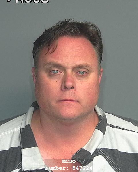 © Reuters. David Scott, head of Exxon Mobil?s shale oil and gas business, is seen in a police mug shot obtained by Reuters on October 8, 2023. Montgomery County Sheriff's Office/Handout via REUTERS 