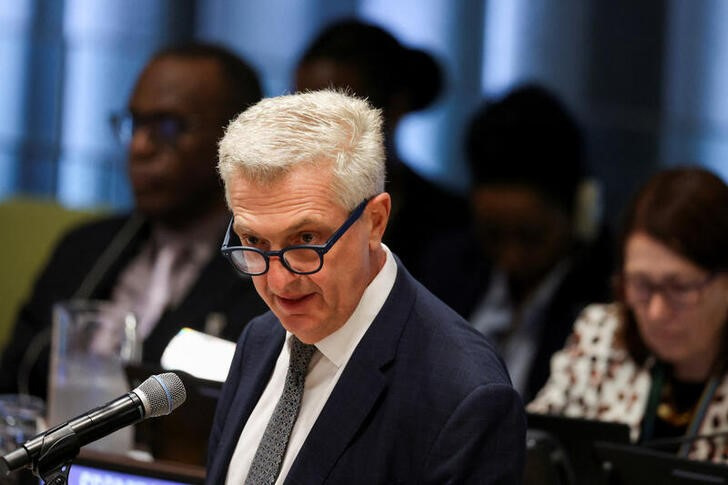 &copy; Reuters. Imagen de archivo de Filippo Grandi, alto comisionado de la ONU para los refugiados, durante un discurso en la sede central del organismo en Nueva York, EEUU. 18 septiembre 2023. REUTERS/Caitlin Ochs