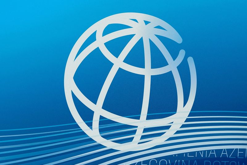 &copy; Reuters. FILE PHOTO: The World Bank logo is seen at the 2023 Spring Meetings of the World Bank Group and the International Monetary Fund in Washington, U.S., April 13, 2023. REUTERS/Elizabeth Frantz//File Photo/File Photo