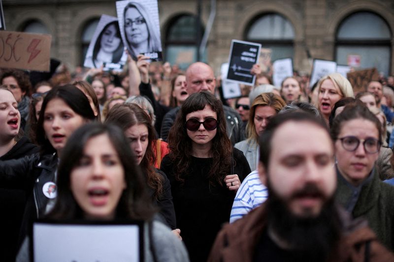 &copy; Reuters. Protesto sobre direito ao aborto em Varsóvia
 14/6/2023   REUTERS/Kacper Pempel