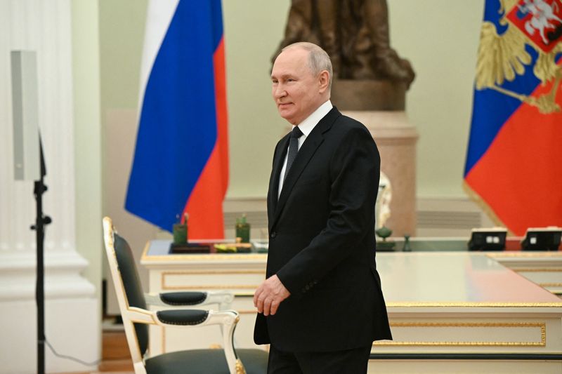 &copy; Reuters. الرئيس الروسي فلاديمير بوتين في موسكو يوم الثلاثاء. صورة لرويترز من ممثل لوكالات الأنباء.