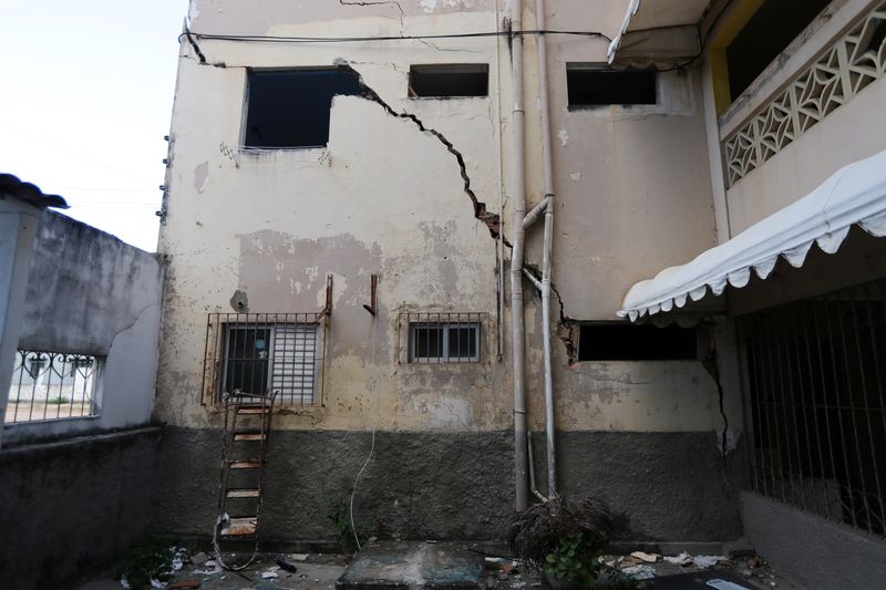 &copy; Reuters. Rachaduras em prédio ligadas à atividade da Braskem em Maceió
27/01/2020 REUTERS/Amanda Perobelli