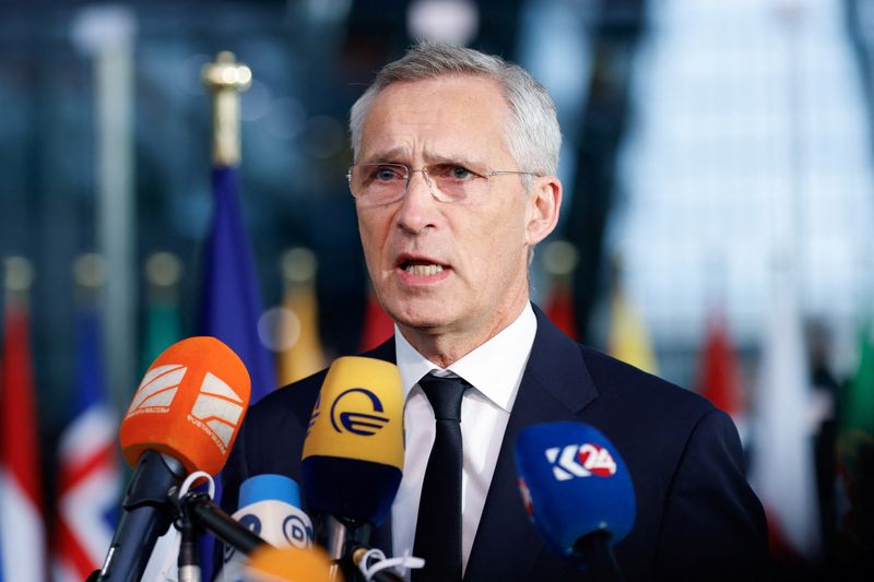 &copy; Reuters. Secretário-geral da Otan Jens Stoltenberg 
 11/10/2023   REUTERS/Johanna Geron