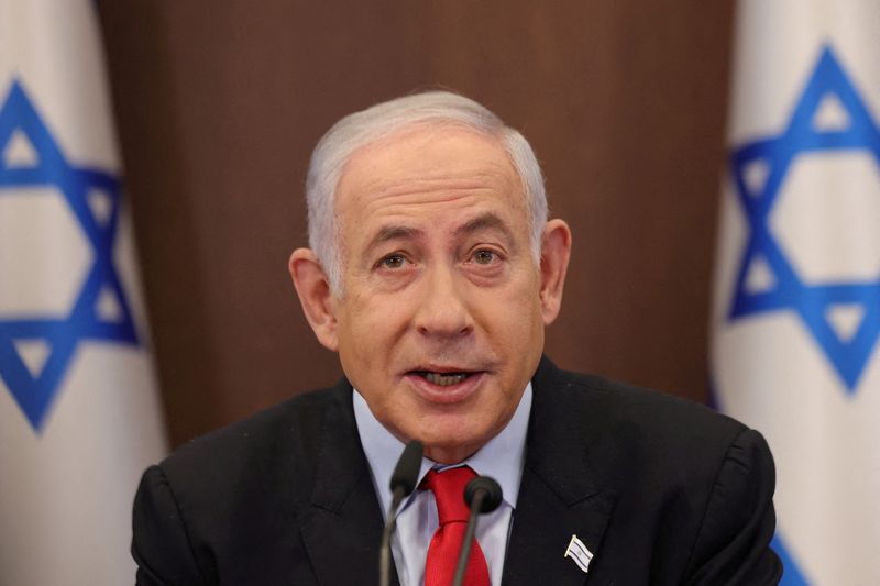 &copy; Reuters. Photo d'archives du Premier ministre israélien Benjamin Netanyahu à Jérusalem, en Israël. /Photo prise le 27 septembre 2023/REUTERS/ABIR SULTAN