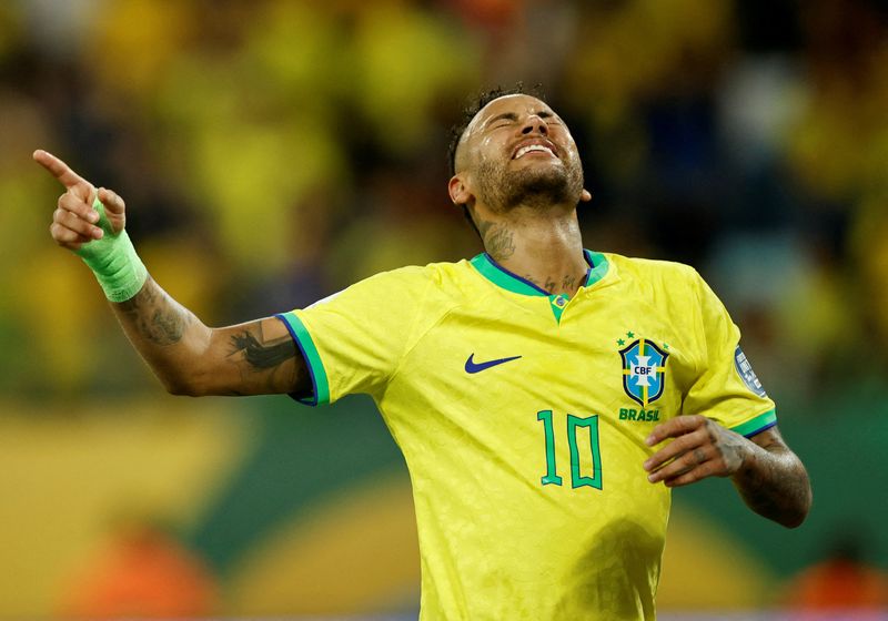 &copy; Reuters. Neymar em jogo do Brasil com a Venezuela
 12/10/2023  REUTERS/Adriano Machado  