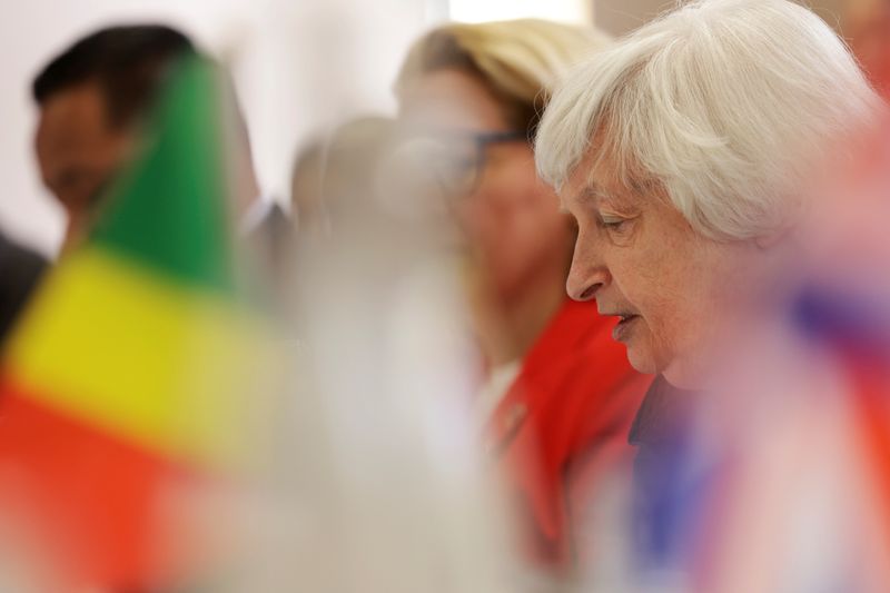 &copy; Reuters. U.S. Secretary of Treasury Janet Yellen attends a Multilateral Development Bank (MDB) roundtable at the annual meeting of the International Monetary Fund and the World Bank, following last month's deadly earthquake, in Marrakech, Morocco, October 13, 2023