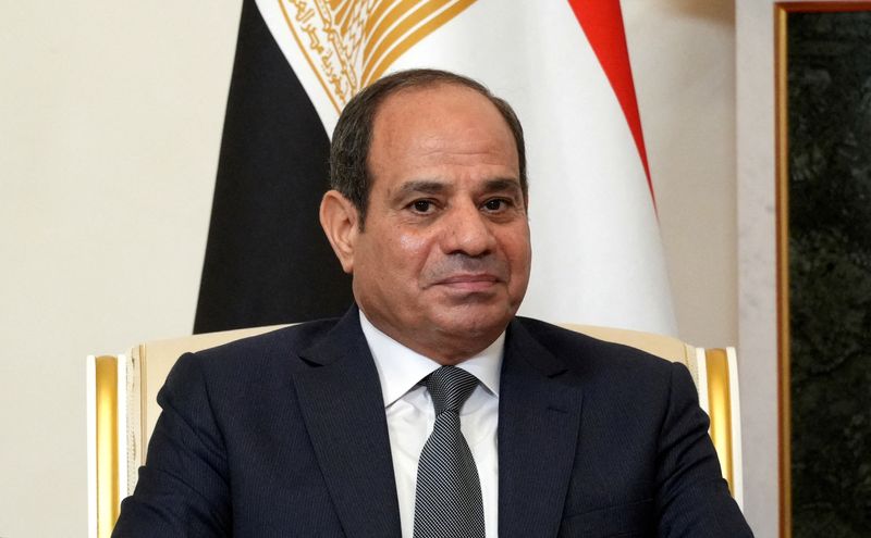 &copy; Reuters. FILE PHOTO: Egyptian President Abdel Fattah al-Sisi attends a meeting with Russian President Vladimir Putin on the sidelines of Russia-Africa summit in Saint Petersburg, Russia, July 26, 2023. Sputnik/Alexei Danichev/Pool via REUTERS 
