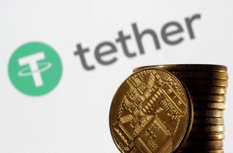 &copy; Reuters. FILE PHOTO: Tether logo is seen in this illustration taken March 31, 2023. REUTERS/Dado Ruvic/Illustration/File Photo