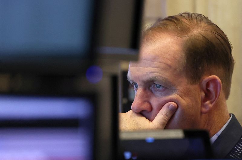 &copy; Reuters. Photo d'un trader à la Bourse de New York. /Photo prise le 29 août 2023/REUTERS/Brendan McDermid