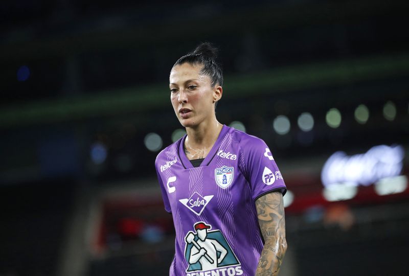 &copy; Reuters. Jenni Hermoso, tras jugar con el Pachuca contra el Monterrey, Liga MX Femenil, en el Estadio BBVA, Monterrey, México, 15 de septiembre de 2023. REUTERS/Daniel Becerril