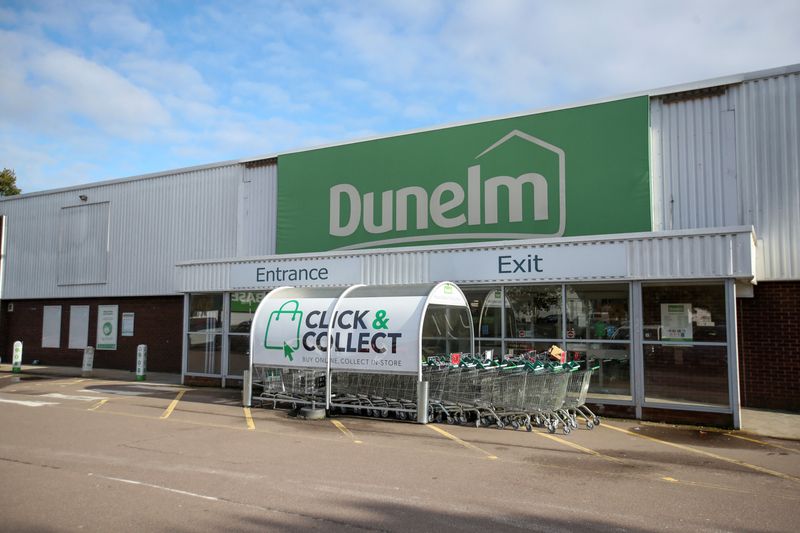 &copy; Reuters. FILE PHOTO: A general view of a Dunelm store in St Albans, Britain October 15, 2020. REUTERS/Peter Cziborra/File Photo