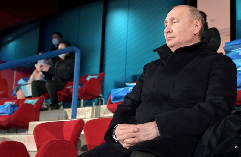 &copy; Reuters. Putin nos Jogos de Inverno Pequim 2022
 4/2/2022   Sputnik/Aleksey Druzhinin/Kremlin via REUTERS