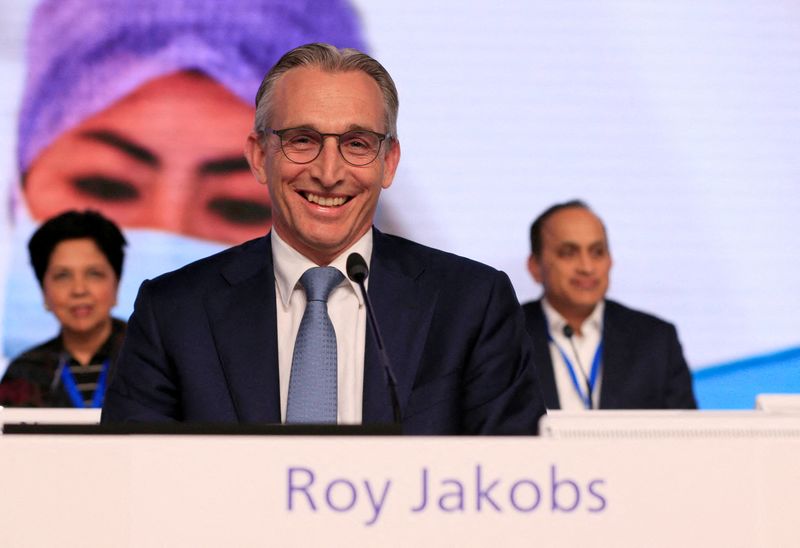 &copy; Reuters. FILE PHOTO: Philips CEO Roy Jakobs attends Annual Shareholders Meeting in Amsterdam, Netherlands, May 9, 2023. REUTERS/Eva Plevier/File Photo