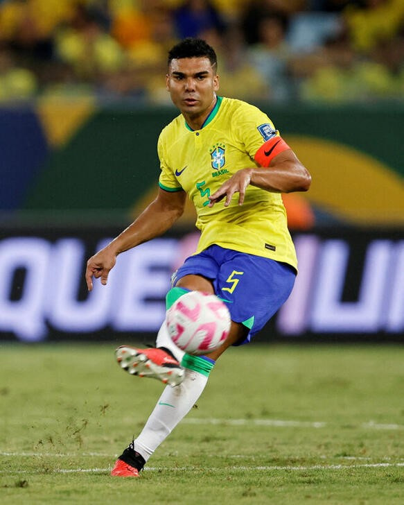&copy; Reuters. Casemiro em jogo do Brasil contra Venezuela
 12/10/2023   REUTERS/Adriano Machado