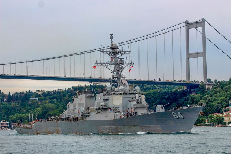 &copy; Reuters. Navio de guerra USS Carney, dos EUA
14/07/2019
REUTERS/Yoruk Isik