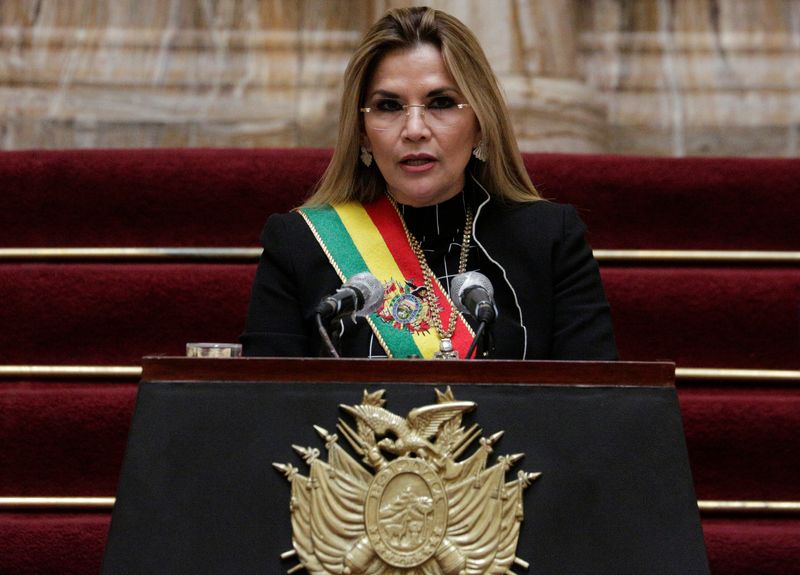 &copy; Reuters. Ex-presidente da Bolívia Jeanine Añez 
 6/8/2020   REUTERS/David Mercado
