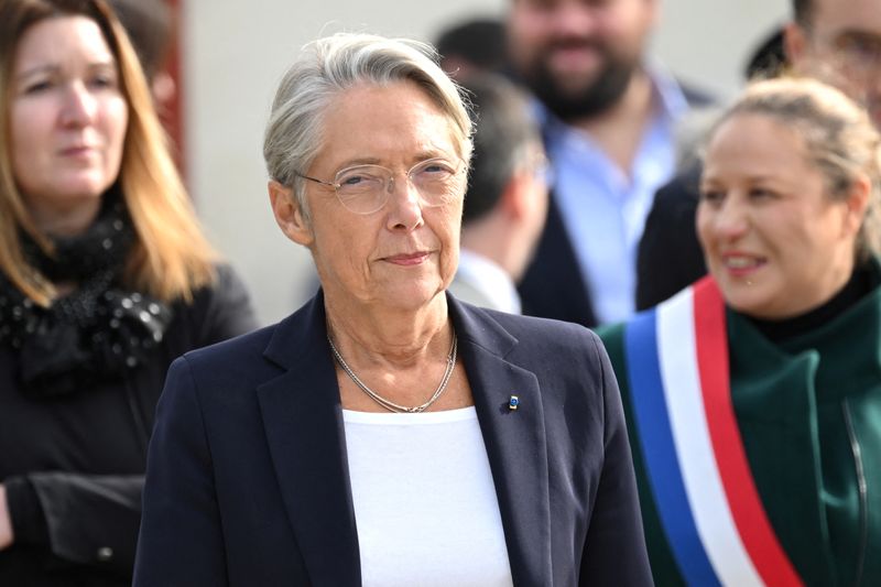 &copy; Reuters. Photo de la Première ministre, Elisabeth Borne. /Photo prise le 16 octobre 2023 en dehors de Paris, France/REUTERS/BERTRAND GUAY