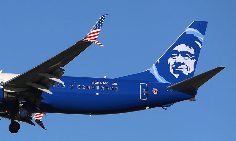 &copy; Reuters. Avião da Alaska Airlines se prepara para pousar no aeroporto internacional de Vancouver
05/02/2019 REUTERS/Ben Nelms