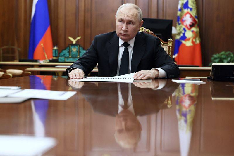 &copy; Reuters. Presidente da Rússia Vladimir Putin em Moscou
 24/10/2023   Sputnik/Gavriil Grigorov/Pool via REUTERS