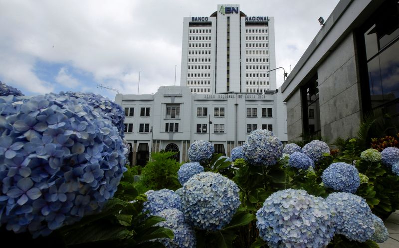 &copy; Reuters. FILE PHOTO: The National Bank of Costa Rica's headquarters are pictured in San Jose, Costa Rica February 12, 2020. REUTERS/Juan Carlos Ulate/File Photo