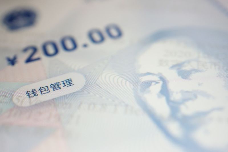 &copy; Reuters. FILE PHOTO: China's official app for digital yuan is seen in this illustration picture taken October 16, 2020. REUTERS/Florence Lo/Illustration/File Photo