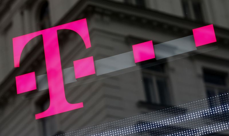 &copy; Reuters. FILE PHOTO: The logo of T-Mobile Austria is seen outside of one of its shops in Vienna, Austria, February 25, 2016.   REUTERS/Leonhard Foeger/File Photo