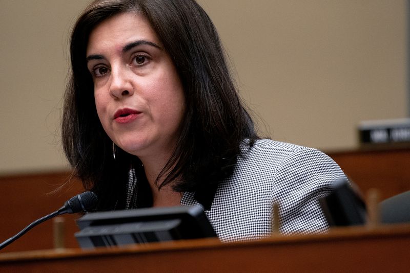 &copy; Reuters. Deputada federal republicana Nicole Maliotakis durante audiência na Câmara dos Deputados dos EUA
19/05/2021 Stefani Reynolds/Pool via REUTERS