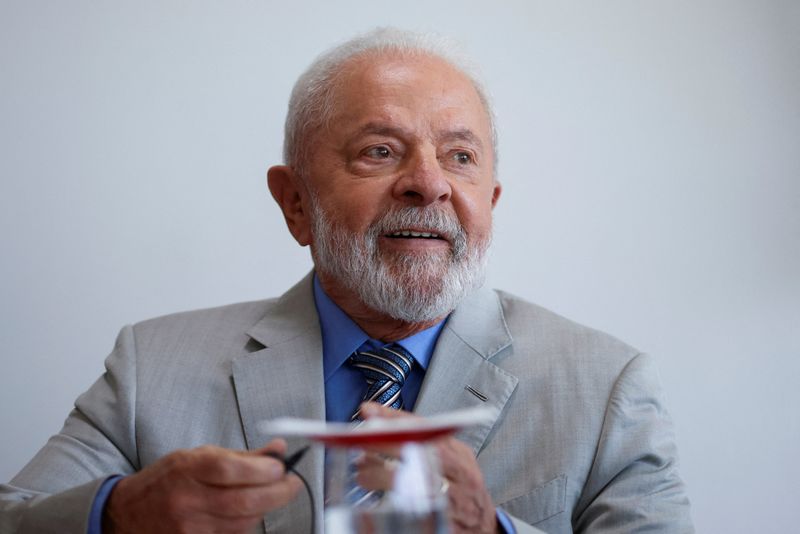 &copy; Reuters. FILE PHOTO: Brazil's President Luiz Inacio Lula da Silva attends a meeting with Chinese Politburo Standing Committee member, Li Xi at the Planalto Palace in Brasilia, Brazil September 22, 2023. REUTERS/Adriano Machado/File Photo