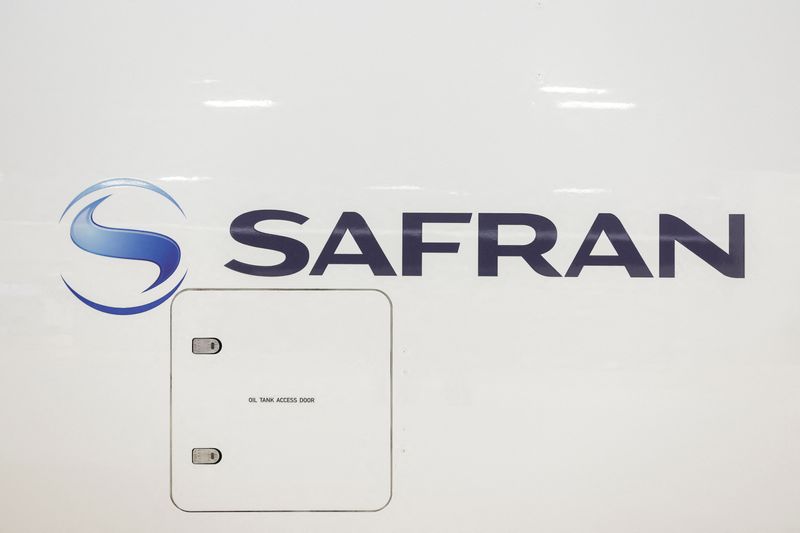 &copy; Reuters. Le logo de Safran. /Photo prise le 22 juin 2023/REUTERS/Benoit Tessier