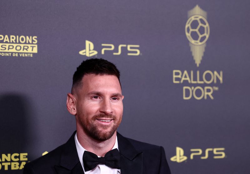 &copy; Reuters. Lionel Messi ganha 8ª Bola d
30/10/2023
REUTERS/Stephanie Lecocq