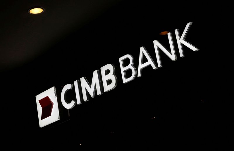 &copy; Reuters. FILE PHOTO: A logo of Malaysia's CIMB Bank is on display outside its branch in Kuala Lumpur February 7, 2013.  REUTERS/Bazuki Muhammad/File Photo
