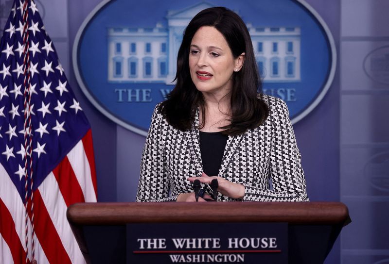 &copy; Reuters. FILE PHOTO: White House Deputy National Security Advisor for Cyber and Emerging Technology, Anne Neuberger, addresses cyber security during the daily press briefing at the White House in Washington, U.S. September 2, 2021.  REUTERS/Jonathan Ernst/File Pho