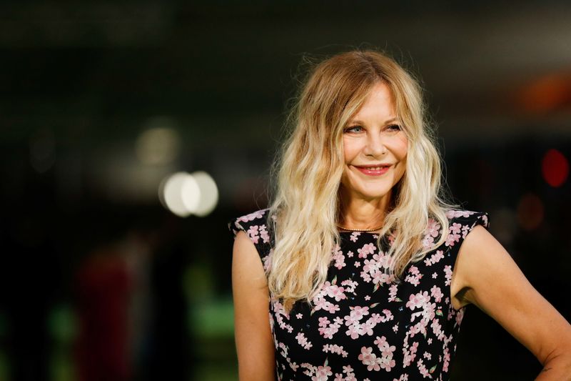 &copy; Reuters. Actor Meg Ryan poses at the Academy Museum of Motion Pictures gala in Los Angeles, California, U.S. September 25, 2021. REUTERS/Mario Anzuoni/File Photo