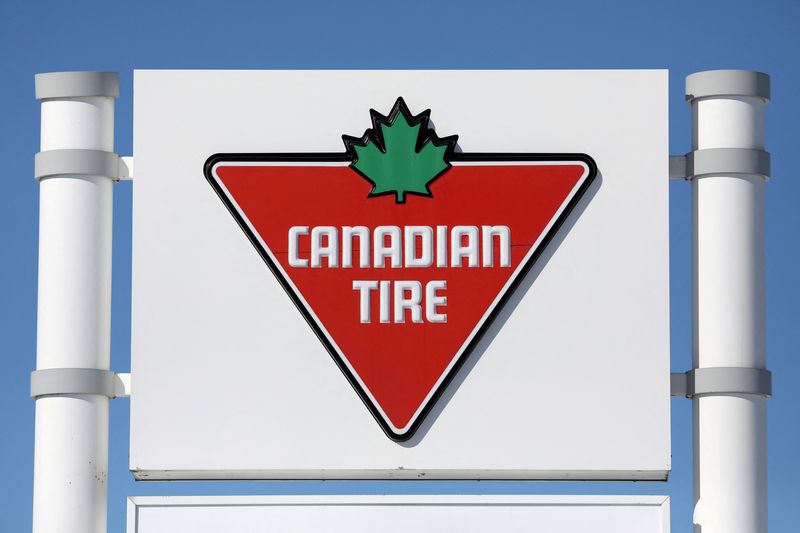 &copy; Reuters. FILE PHOTO: The Canadian Tire logo is seen in Ottawa, Ontario, Canada, February 14, 2019. REUTERS/Chris Wattie/File Photo