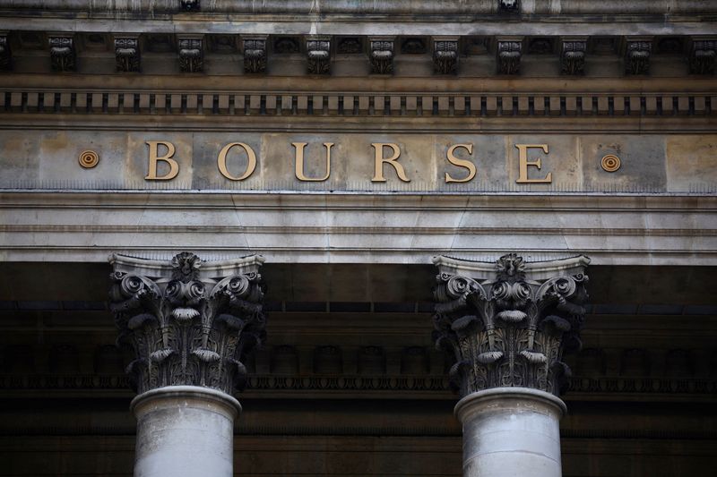 &copy; Reuters. Palais Brongniart, ancienne Bourse de Paris, place de la Bourse à Paris, France. /Photo prise le 24 février 2023/REUTERS/Sarah Meyssonnier