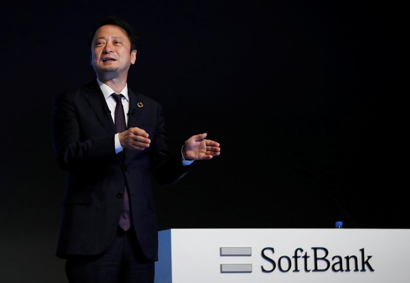 &copy; Reuters. FILE PHOTO: SoftBank Corp's incoming Chief Executive Officer Junichi Miyakawa attends a news conference in Tokyo, Japan, February 4, 2021. REUTERS/Kim Kyung-Hoon/File Photo