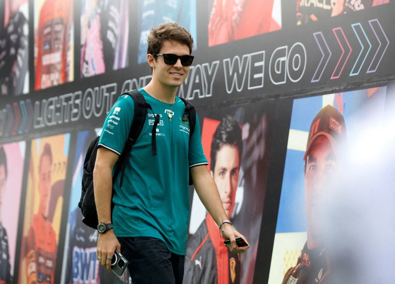 &copy; Reuters. Felipe Drugovich chega para o Grande Prêmio do México de Fórmula 1
26/10/2023 REUTERS/Raquel Cunha