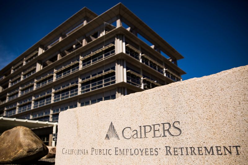 &copy; Reuters. A view of California Public Employees' Retirement System (CalPERS) headquarters in Sacramento, California, U.S. February 14, 2017. REUTERS/Max Whittaker/File Photo