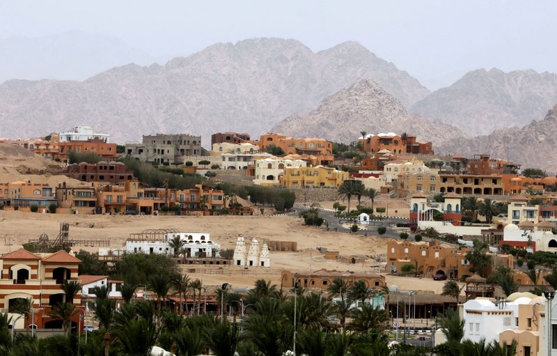 &copy; Reuters. منظر عام للمباني في منتجع شرم الشيخ علي البحر الأحمر. صورة من أرشيف رويترز.
