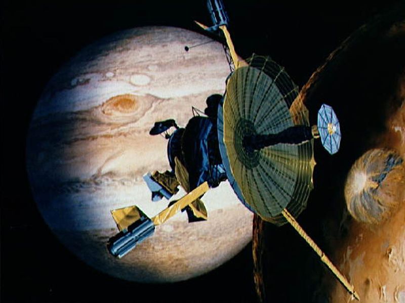 &copy; Reuters. Le vaisseau spatial Galileo de la NASA, qui s'approche de Jupiter sur cette photo d'artiste. /illustration d'archives/RC/JP