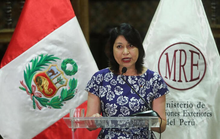 &copy; Reuters. FOTO DE ARCHIVO. La ministra de Relaciones Exteriores de Perú, Ana Cecilia Gervasi, asiste a una conferencia de prensa, en Lima, Perú, el 20 de diciembre de 2022.. Reuters/Sebastián Castañeda